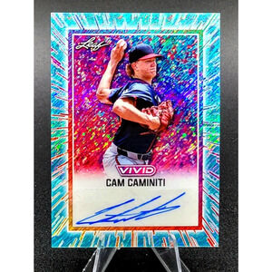 2025 Cam Caminiti 2/10 Auto Blue Prismatic RC Atlanta Braves Top Prospect